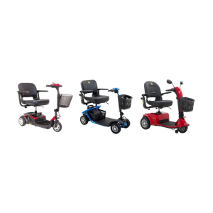 Product picture of different scooters